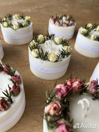 Свечи в подарок из соевого воска