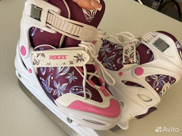 Коньки детские раздвижные 30-35