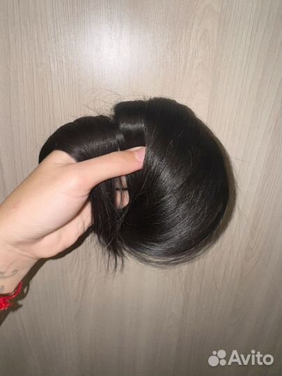 Волосы для наращивания 50 см 300 капсул черный