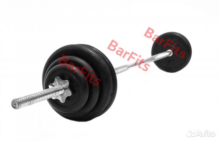 Штанга обрезиненная Антат 35кг