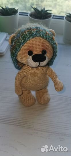 Вязаные игрушки мишка