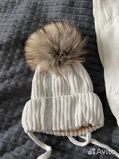 Шапка и шарф для девочки