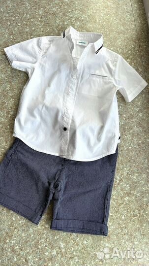 Шорты, рубашки нарядные 110-116 для садика