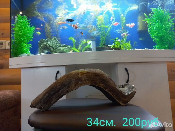 Коряга в аквариум