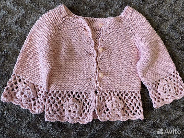 Кофта для девочки 6-12 месяцев