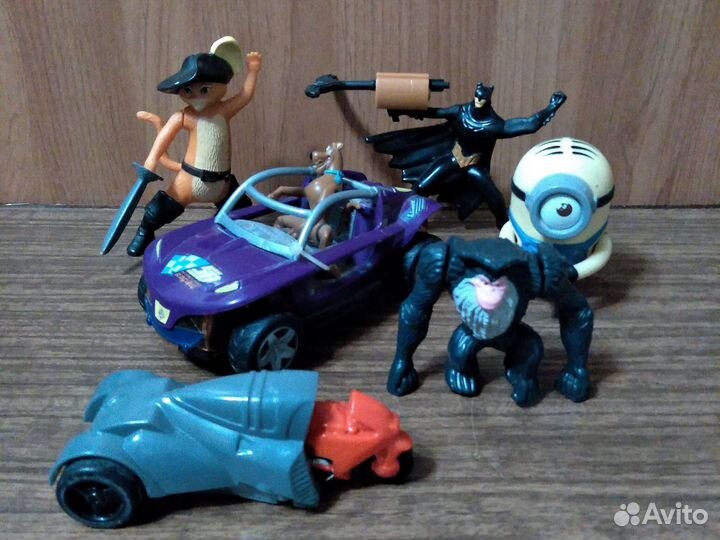 Игрушки механические из макдональса набор 6 шт