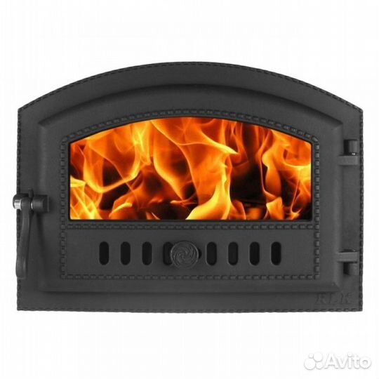 Дверка для печи со стеклом