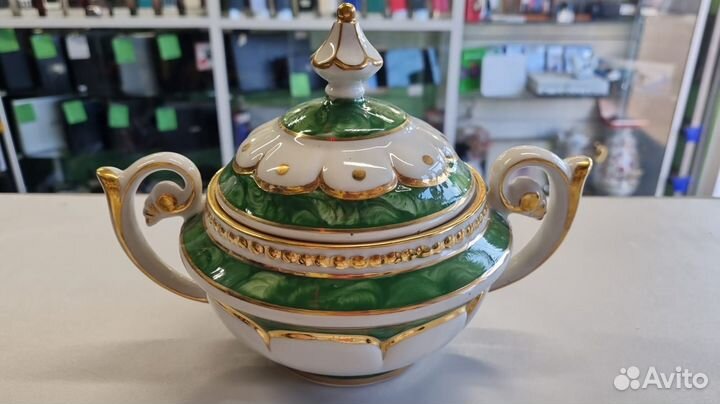 Сахарница Гжель-Малахит Артикул36839