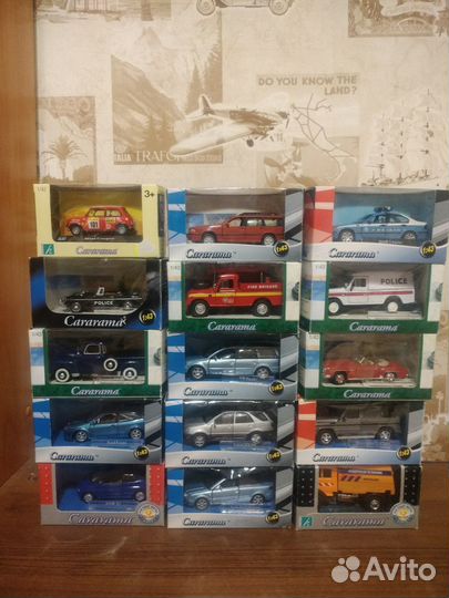 Машинки Cararama, Welly, Kinsmart