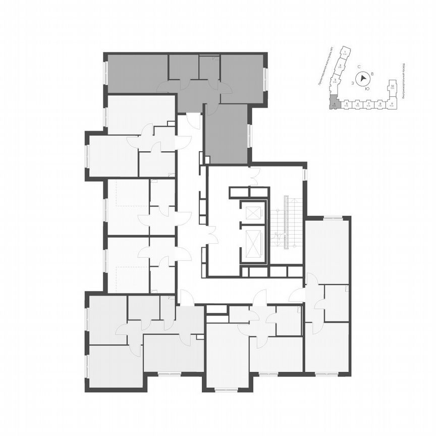 2-к. квартира, 53,6 м², 2/12 эт.