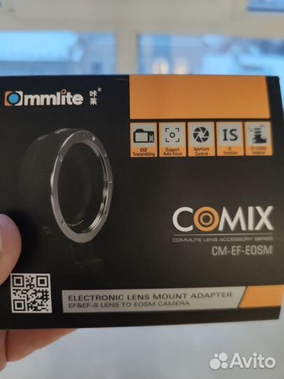 Адаптер для canon Commlite CM-EF-EOS R,CM-EF-EOS M