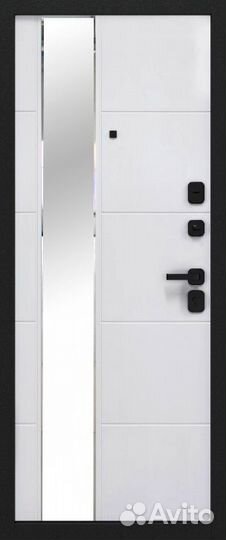 Двери входные с зеркалом