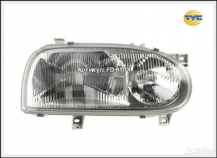 Фара правая Volkswagen Golf 3