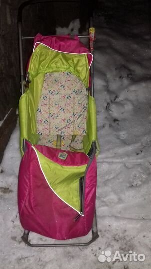 Санки-коляска детские