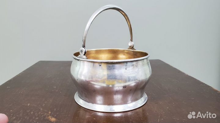 Сахарница серебро 875 ранние Советы РСФСР