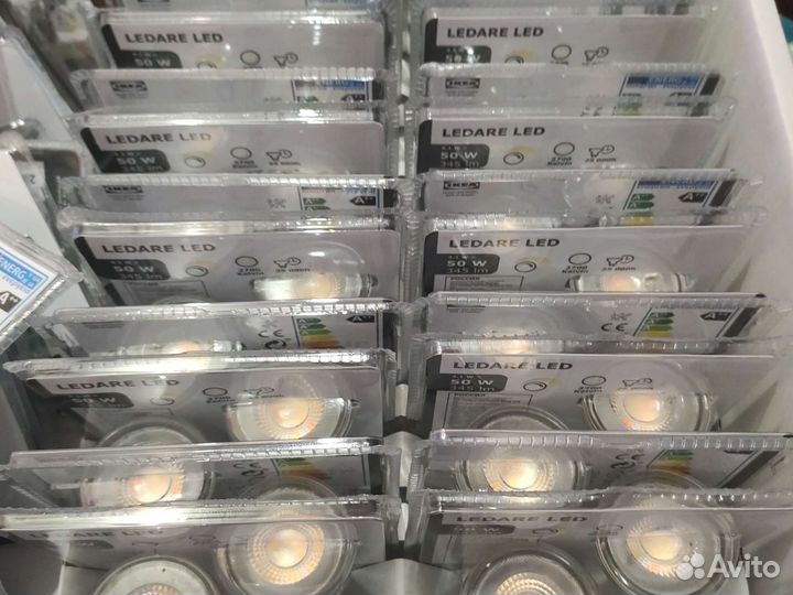 Лампа светодиодная GU10, IKEA, 345 lm