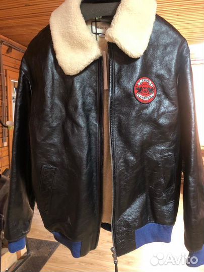 Кожаная куртка Gucci Aviator Leather jacket