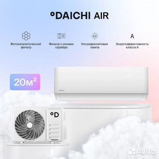 Кондиционер настенный Daichi Air 20 - 50 м2