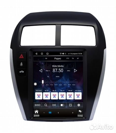 Магнитола тесла для Mitsubishi ASX, RVR 2013+