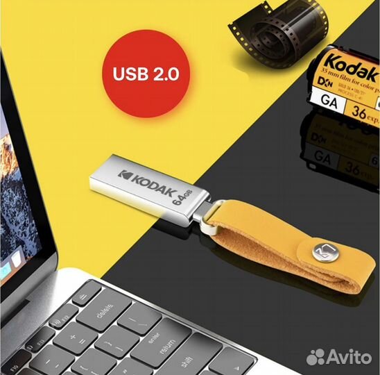 Флэшка 64 гб, USB type C USB-C 2 в 1