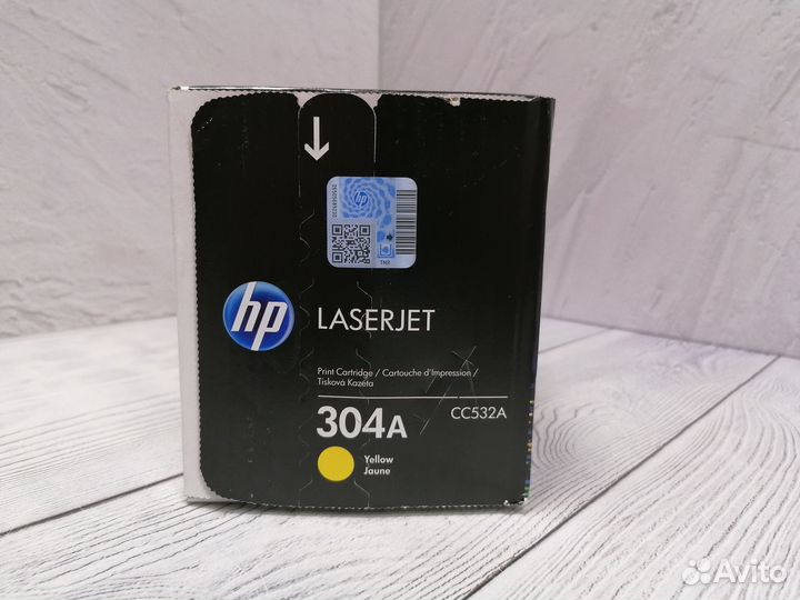 Картриджи оригинальные HP CC532A дефект