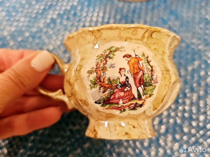 Кофейный набор чашки конфетница