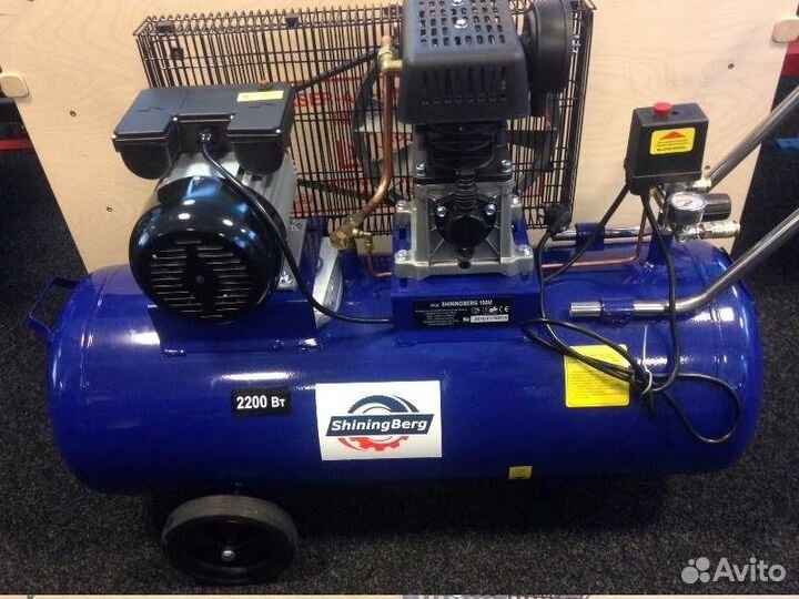 Компрессор Shiningberg 100л. 220 вольт