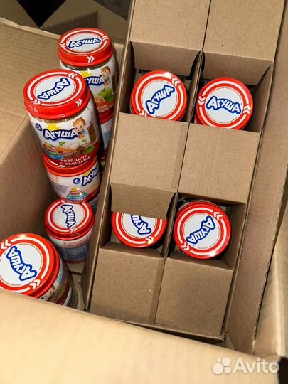 Кисломолочная смесь, каши агуша, пюре разные