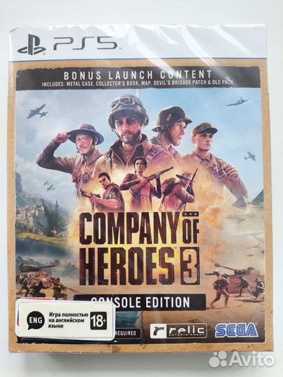 Company of heroes 3 ps5 диск новый