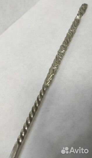 Винтажный небольшой половник мельхиор Нейзильбер В