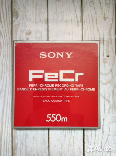 Магнитофонная лента катушка Sony FeCr-7-550-BL