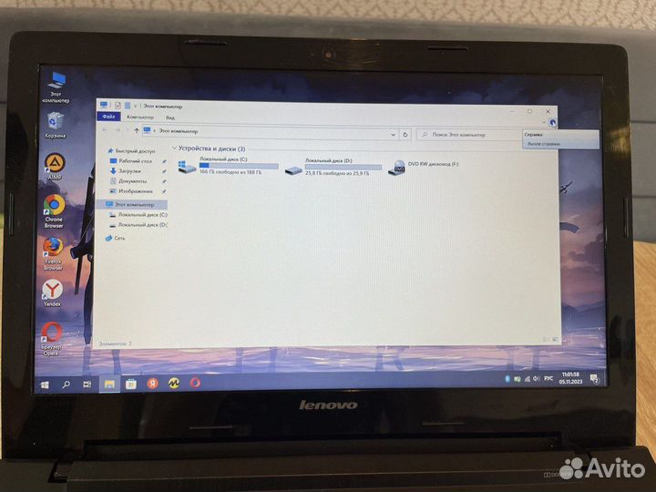 Быстрый ноутбук lenоvo 4 ядра/6gb озу/SSD-диск