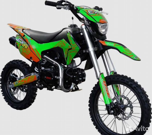 Питбайк BSE EX125 17/14 Green Orange Ant (020)