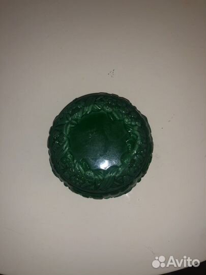 Шкатулка малахитовое стекло