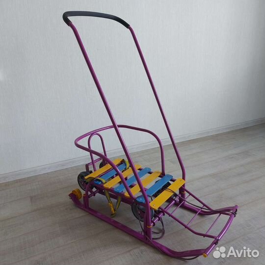 Детские санки с колесами