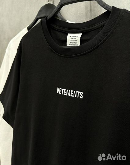 Футболка Vetements с вышивкой (Premium)