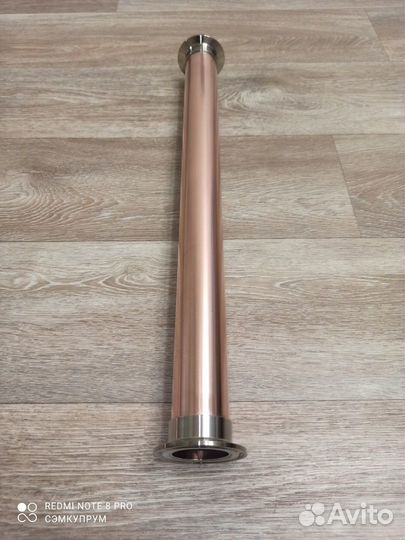 Царга медная 2 дюйма кламп 500мм Сэмкупрум