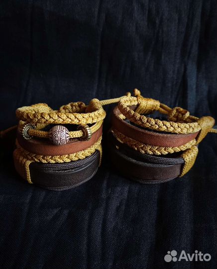 Браслеты из паракорда и кожи