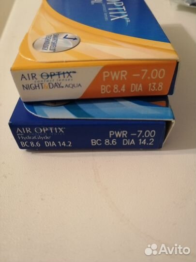 Линзы Air Optix на минус 7.00
