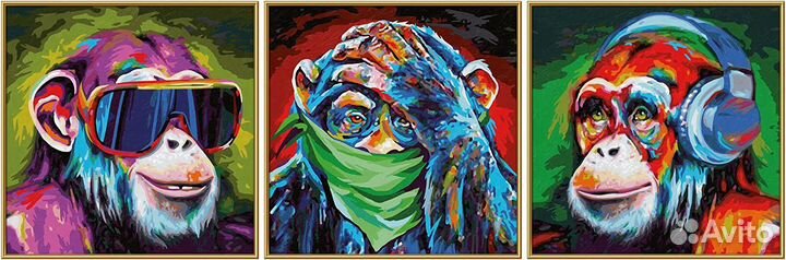 Картины - Schipper - Три обезьяны - под Заказ