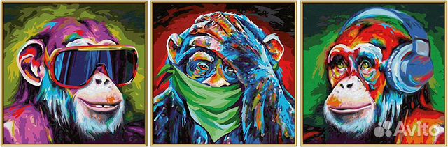 Картины - Schipper - Три обезьяны - под Заказ