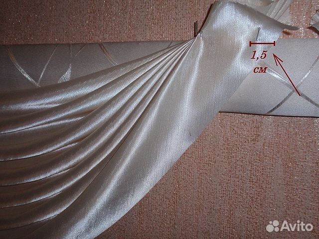 Подшив штор и тюли