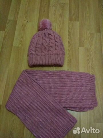 Комплект шапка и шарф для девочки объявление продам