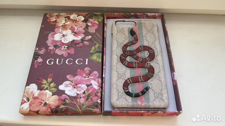 Чехол gucci GG supreme на iPhone 7 8 plus