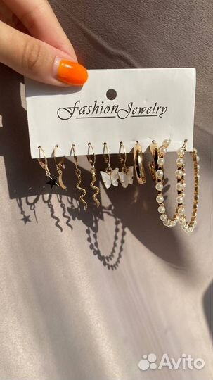 Серьги бижутерия