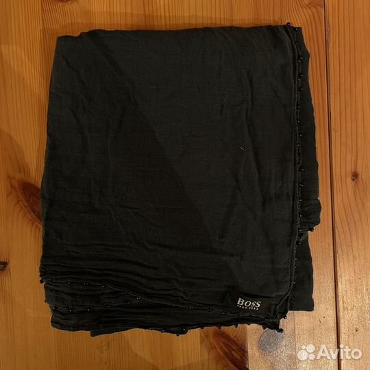 Винтажный шарф Hugo Boss Тёмно-зелёный