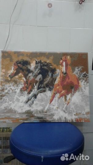 Интерьер картина алмазная мозаика