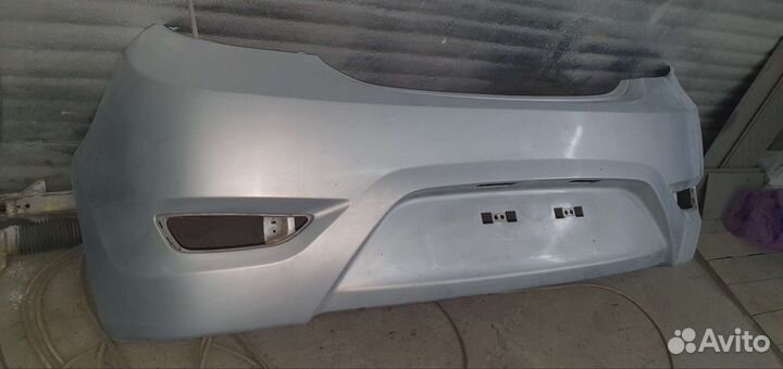 Бампер задний хёндай солярис хэтчбэк