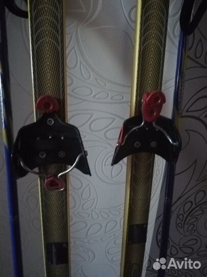 Лыжи Sable 160 см,креп-я,палки