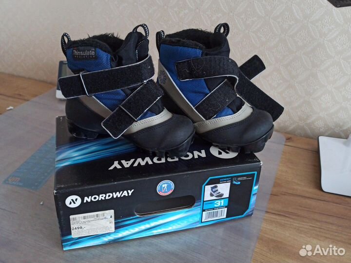 Лыжные ботинки детские 31размер